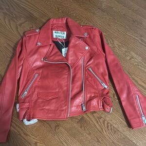 Walter Baker Women's Red Leather Jacket